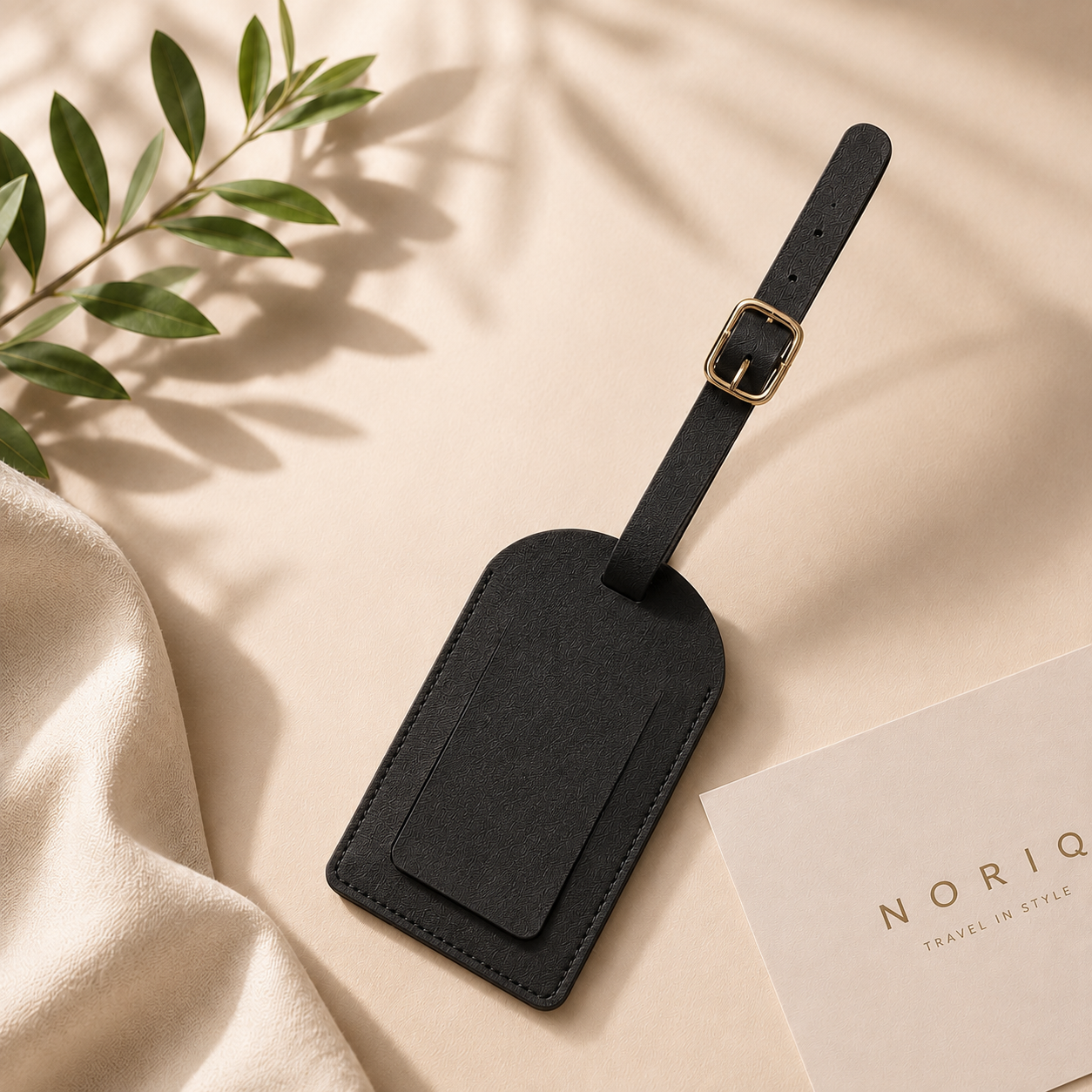 Soft Leather luggage Tag Signage